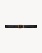 cassandre belt with square buckle in smooth leather